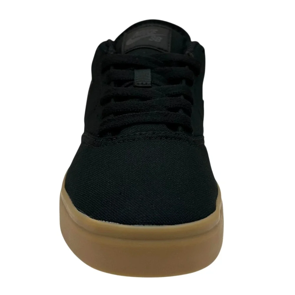 Nike SB Check Youth Boys Skate Canvas Sneakers Size 5Y Black-Tan Lace up Low Top